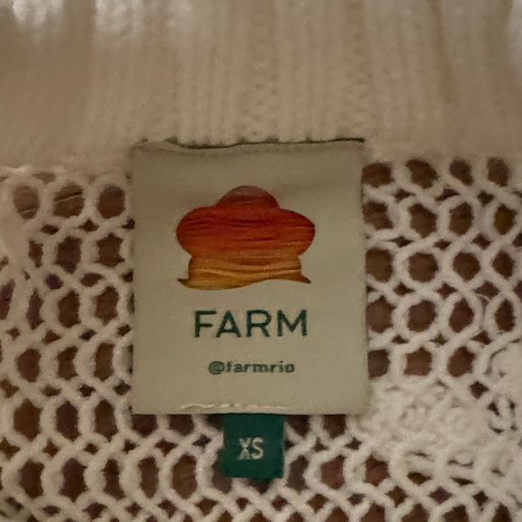 FARM Rio White Crochet Sweater - Picture 2 of 7